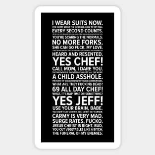 The Bear Quotes Sticker